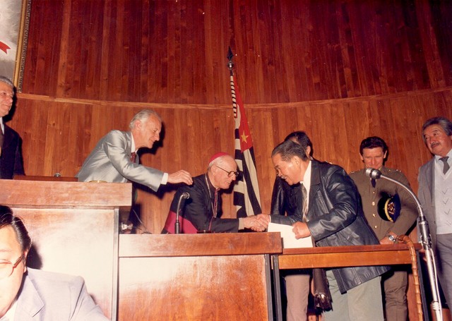 Felipe Elias Miguel, Antônio Martinhon Filho, Dom Daniel Tomazella e Hideharu Okagawa.jpg