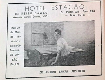 anúncio do Hotel Estação