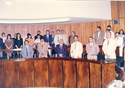 Akiyo Moeda, Pedro Gelsi Jr, Sidney Caetana, Jair Motta e Ronaldo Medeiros