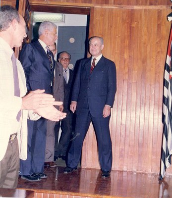 Prof. Agenor Perinetti, Felipe Elias Miguel, Pedro Teruel Romero e Lázaro Mello Brandão