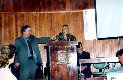 Toshitomo Egashira e Luciene Bassan