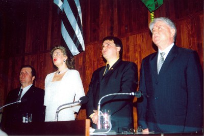 Vanderley Nascimento, Silvia Acetose, Valter Cavina e Mario Bulgarelli