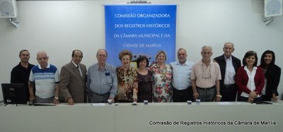 Comissão Org. dos Registros Históricos com o Dr. Gilberto Pastori.JPG