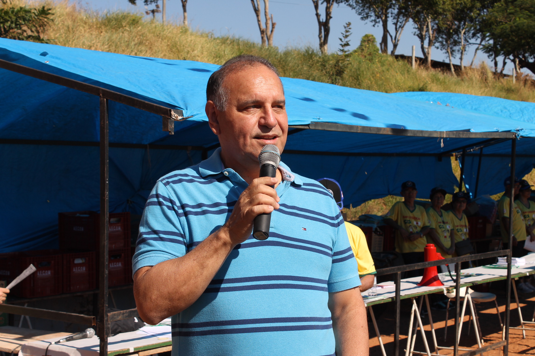 Delegado Damasceno discursa na abertura do 64º Undokai