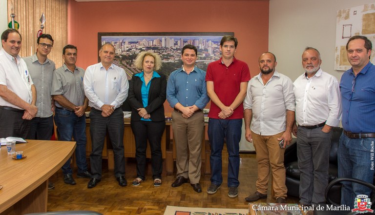 Presidente e vereadores recebem diretor da unidade regional de Marília do Tribunal de Contas de SP