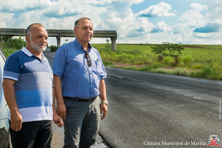 Presidente da Câmara ressalta a retomada  das obras de recuperação da rodovia SP-333