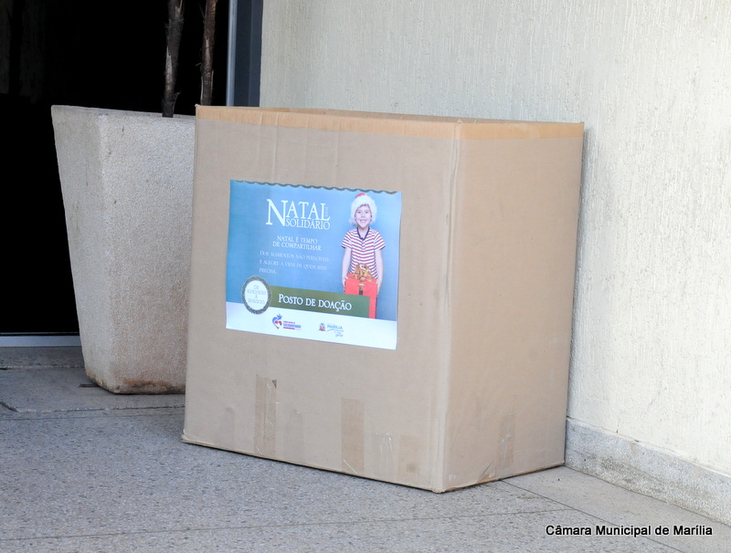 Câmara se torna ponto de coleta da Campanha Natal Solidário