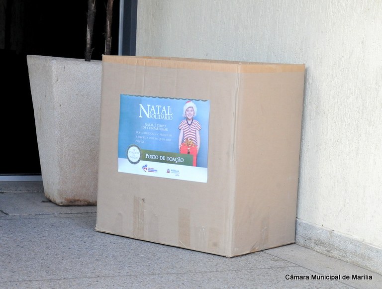 Câmara se torna ponto de coleta da Campanha Natal Solidário