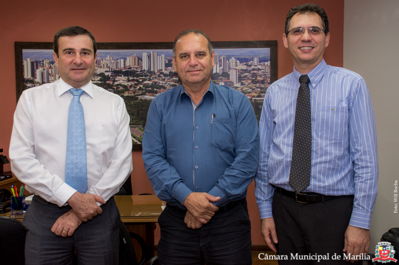Presidente da Câmara Dr. Damasceno recebe visita da gerência regional da Caixa Econômica Federal 
