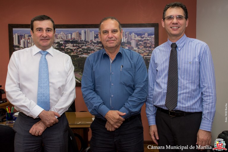 Presidente da Câmara Dr. Damasceno recebe visita da gerência regional da Caixa Econômica Federal 