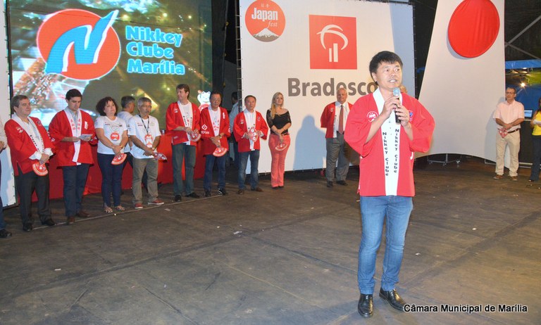 Silvio Harada discursa em nome do Poder Legislativo na abertura da 13ª Japan Fest