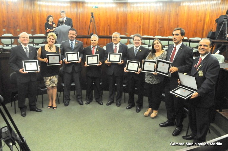 Câmara Municipal homenageou os Rotarianos em sessão solene