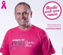 Vereador Delegado Wilson Damasceno veste a camisa rosa