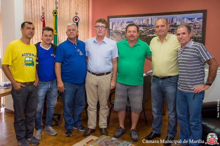 Presidente e vice-presidente da Câmara  de Marília recebem diretoria da Acotema