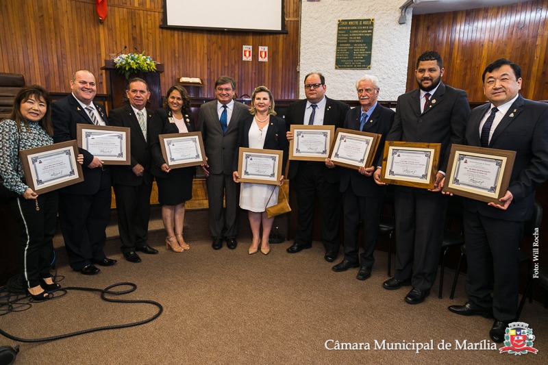  Câmara  de Marília homenageia os seis clubes de Lions