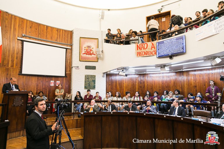 Câmara Municipal de Marília realiza sessão ordinária na segunda com 11 projetos de Lei