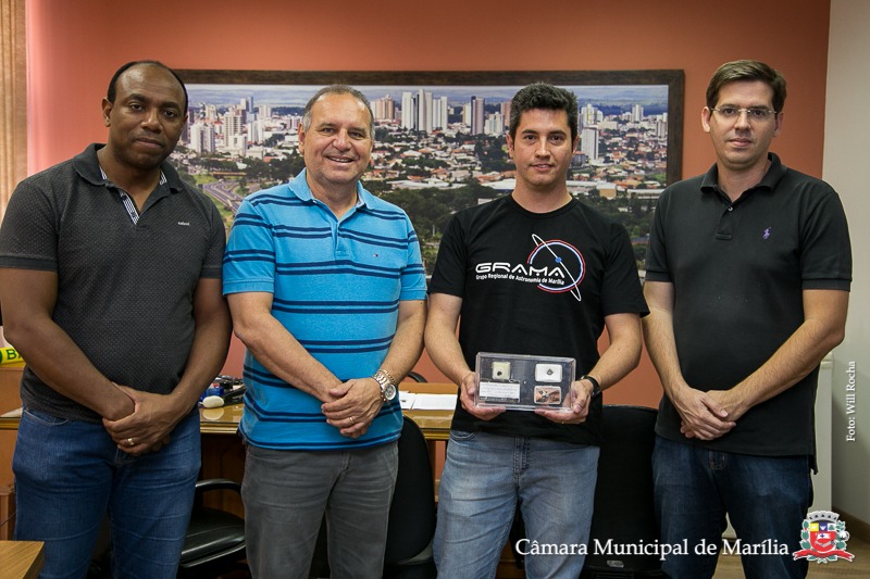 Cientista de Marília que trabalha em pesquisa da Nasa visita presidente Damasceno e traz projetos