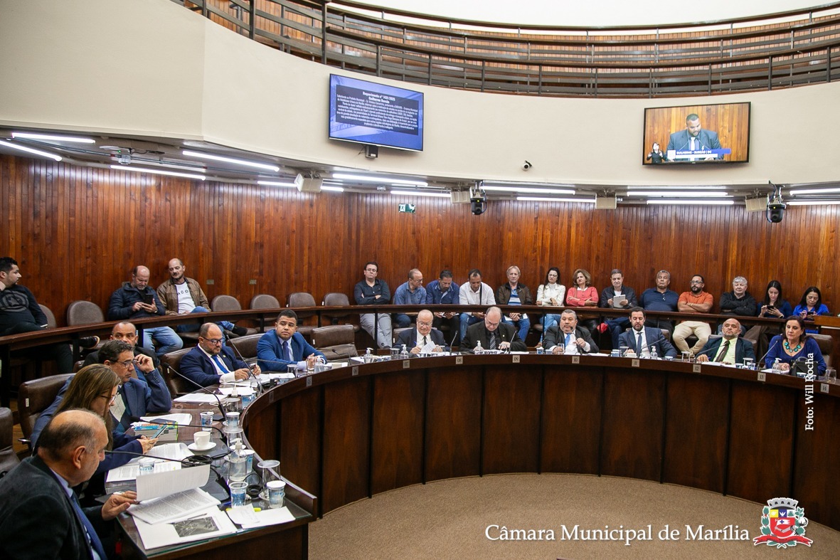 Plenário em dia de sessão ordinária; pauta tem cinco projetos para serem analisados e votados (Foto: Will Rocha)