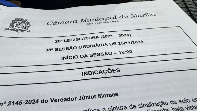 Vereadores aprovam oito Projetos de Lei em sessão ordinária