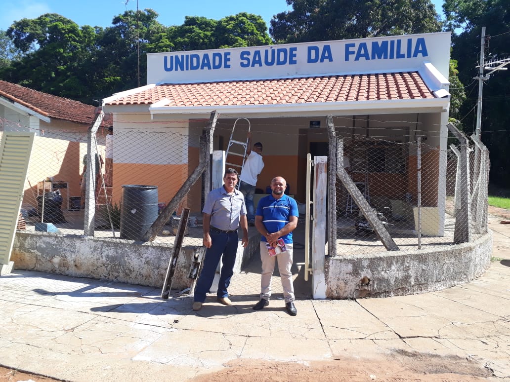 Vereadores da Mesa Diretora vistoriam obras na unidade de saúde do distrito Fazenda do Estado