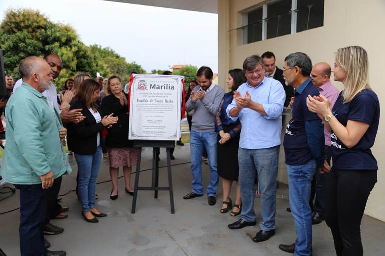 Vereadores participam da inauguração da USF do Jardim América IV realizada na sexta, dia 5