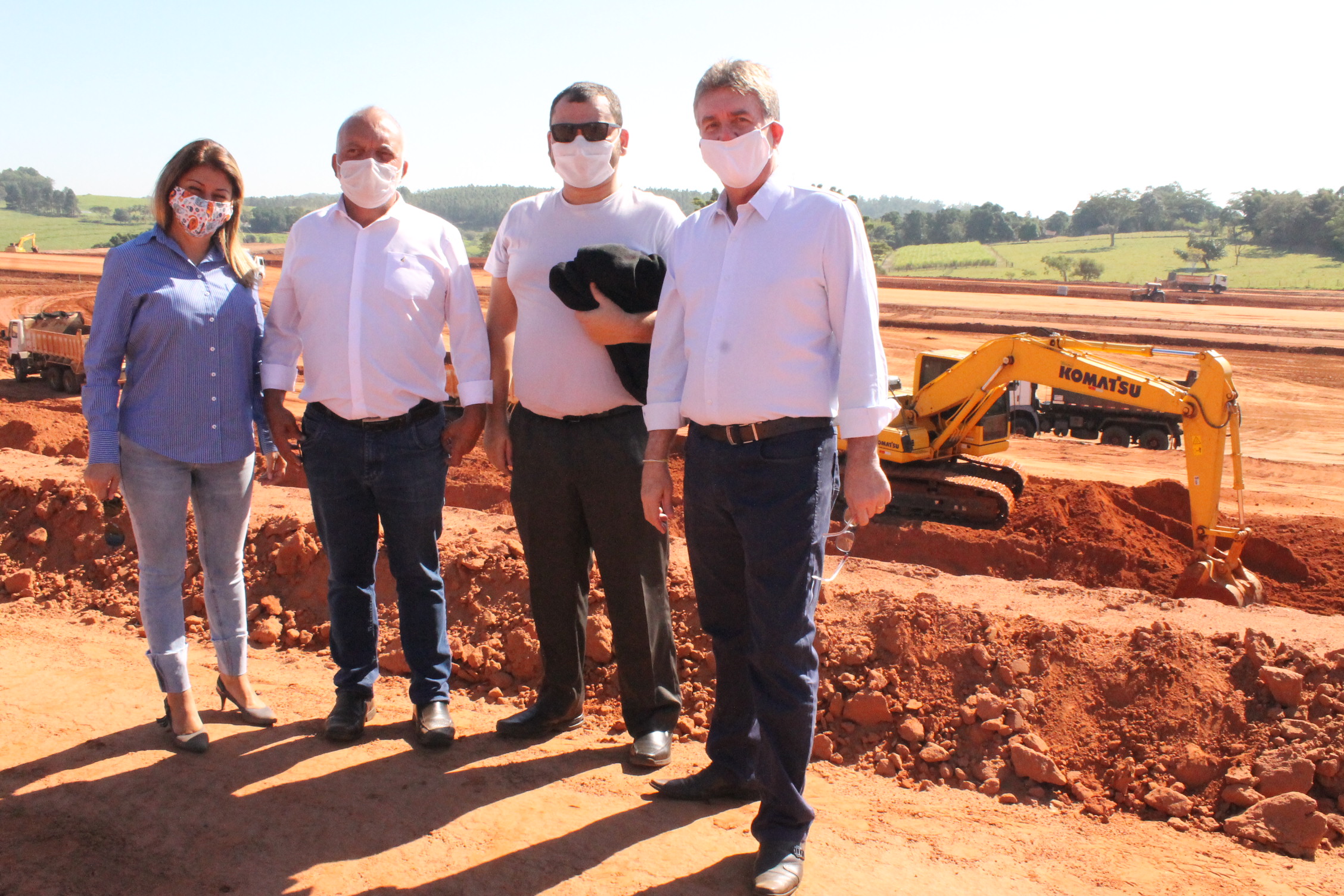 Vereadores participam de visita técnica às obras de construção da estação Palmital