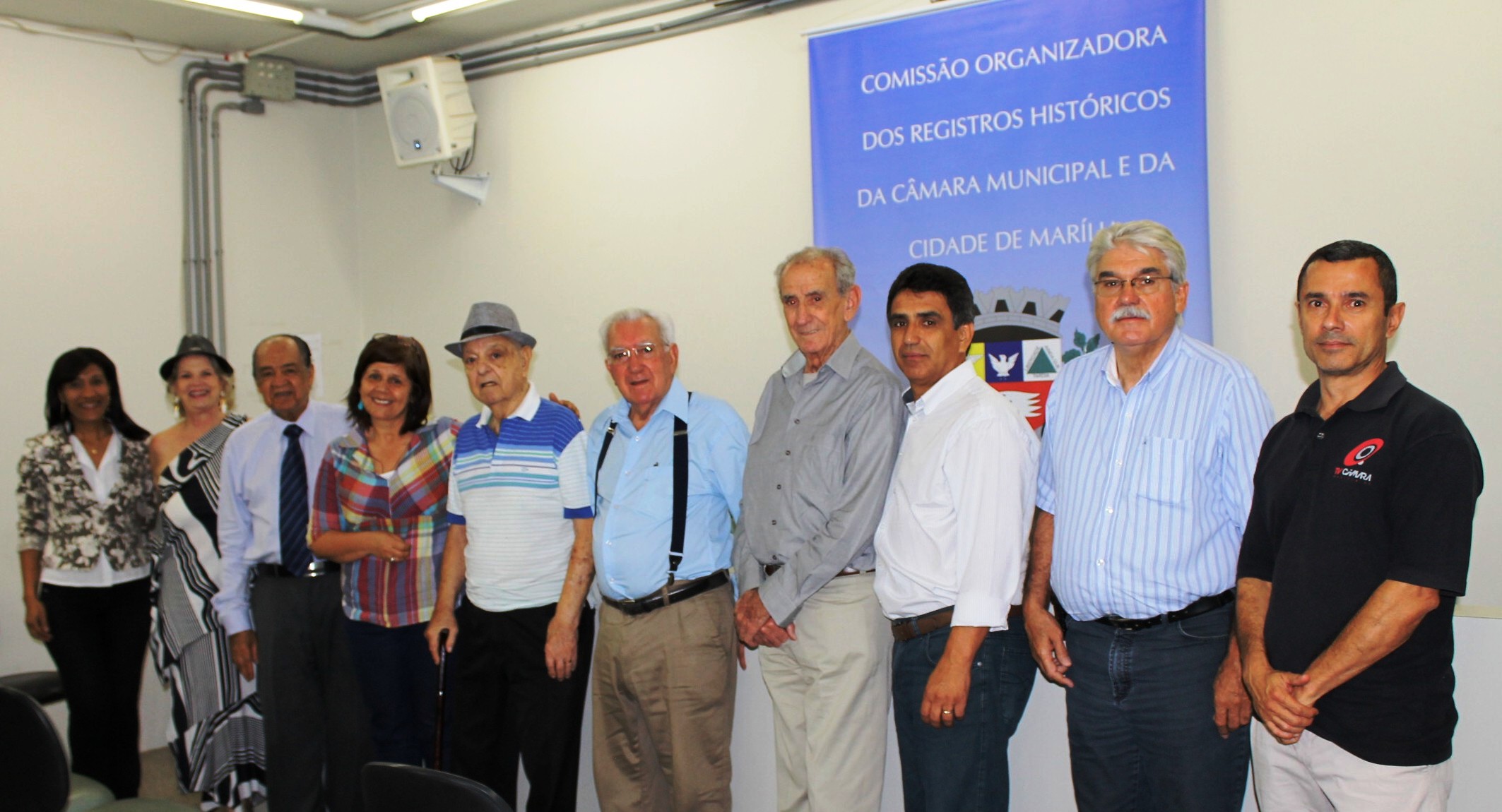 Comissão dos Registros Históricos da Câmara grava depoimento do advogado Oswaldo Scacabarozzi